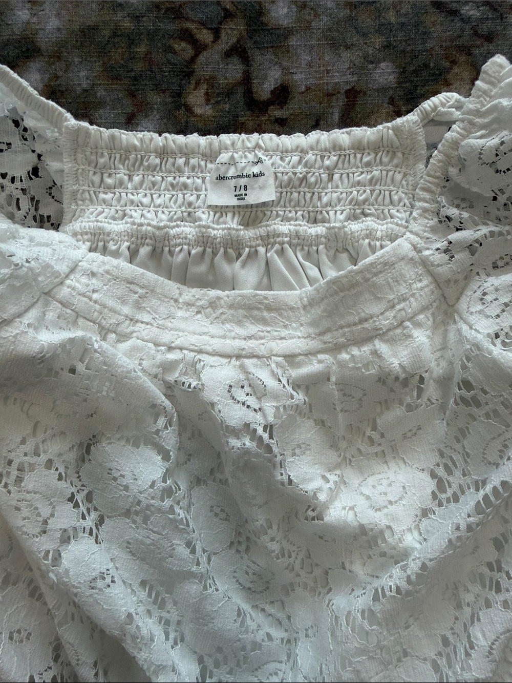 abercrombie kids White Lace Peasant Blouse - Picture 2 of 3